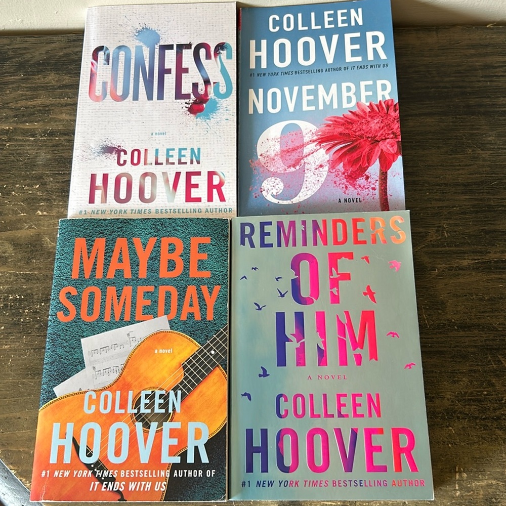 Selling 4 Colleen Hoover Books In Good Condition, Read Once.
